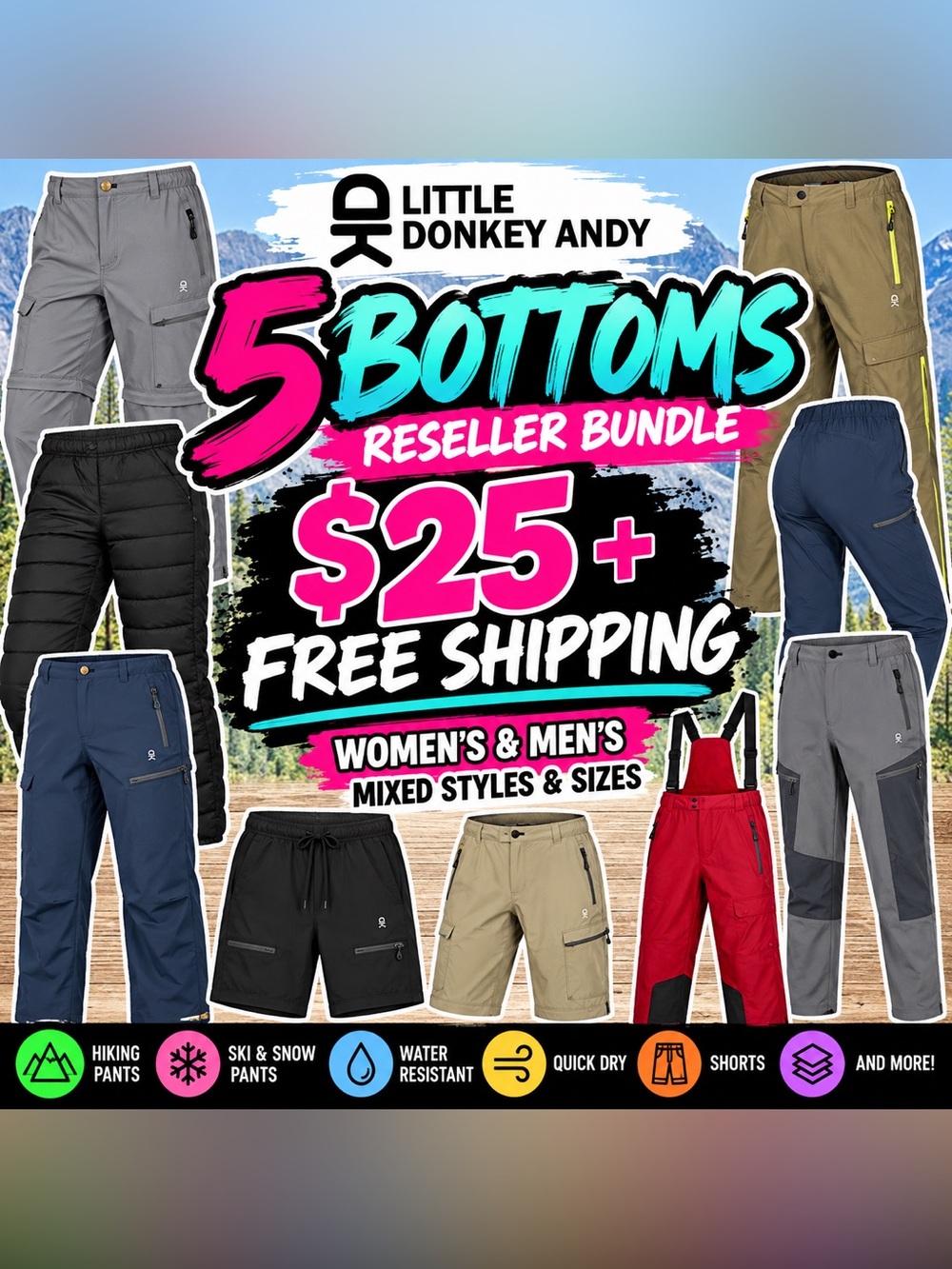 5-PIECE LITTLE DONKEY ANDY RESELLER BUNDLE — $25 + FREE SHIPPING